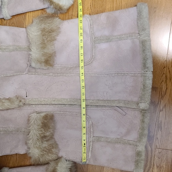 Jones New York Women's Faux Shearling Hooded Wrap Coat (Sz M/P) - Picture 12 of 12